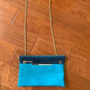 Kate Landry teal crossbody purse